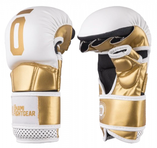 Okami MMA Sparring Gloves Unity – White Gold